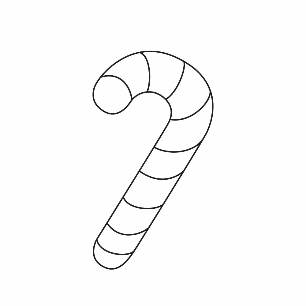 White candy cane pattern on a white background