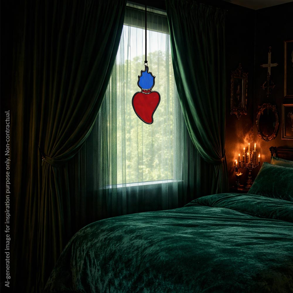 Cherry Red Mini Sacred Heart