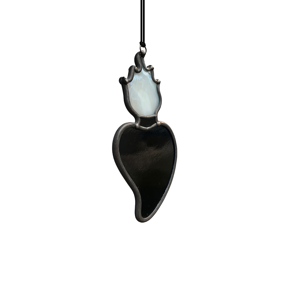 Black and White Mini Sacred Heart